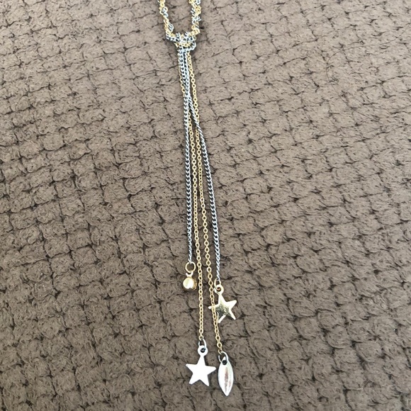 AEO Layered Necklace Gold n Silver twist
